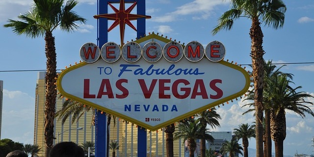 Pancarte Welcome to fabulous Las Vegas nevada.